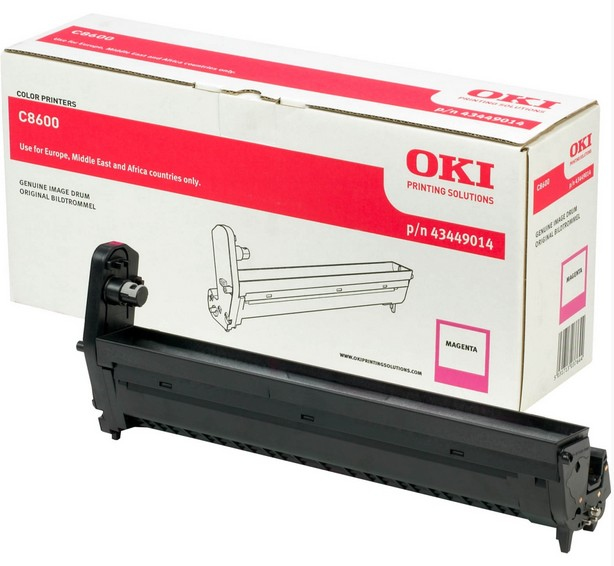 OKI 43449014 Drum kit magenta, 20.000 pages/5% for OKI C 8600