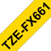 55c2d3da2d118d3e7d3d570f772b73aa69b7fa5b Brother TZE-FX661 DirectLabel black on yellow Laminat 36mm x 8m for Brother P-Touch TZ 3.5-36mm/HSE/6-36mm