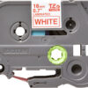 Brother TZE-242 DirectLabel red on white Laminat 18mm x 8m for Brother P-Touch TZ 3.5-18mm/36mm/6-18mm/6-24mm/6-36mm