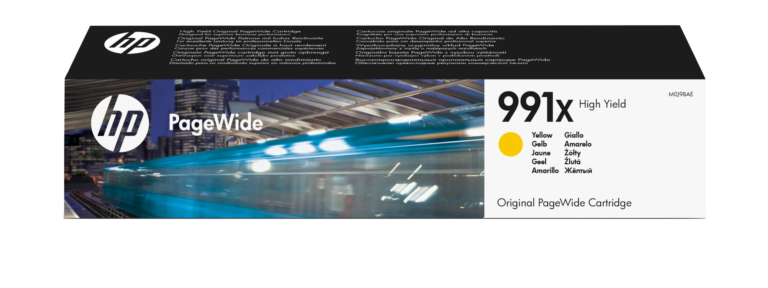 HP M0J98AE/991X Ink cartridge yellow, 16.000 pages ISO/IEC 19752 182ml for HP PageWide P 77740/77750/Pro MFP 772