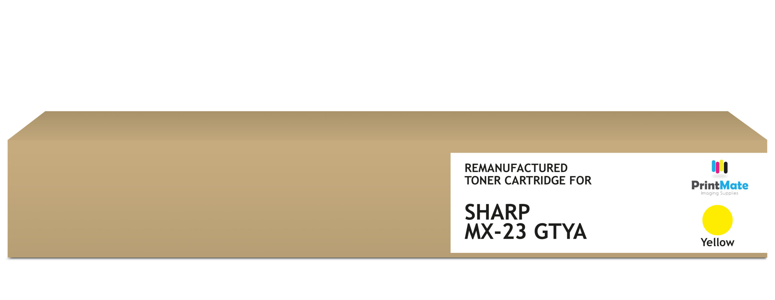 PrintMate SHARP MX-23 GTYA, remanufactured toner, Yellow 10000p