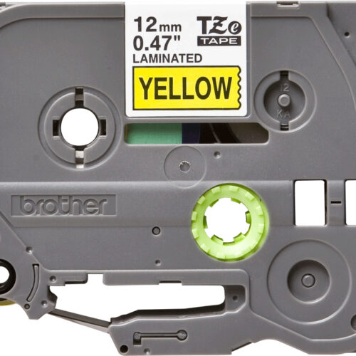 Brother TZE-631 DirectLabel black on yellow Laminat 12mm x 8m for Brother P-Touch TZ 3.5-18mm/6-12mm/6-18mm/6-24mm/6-36mm