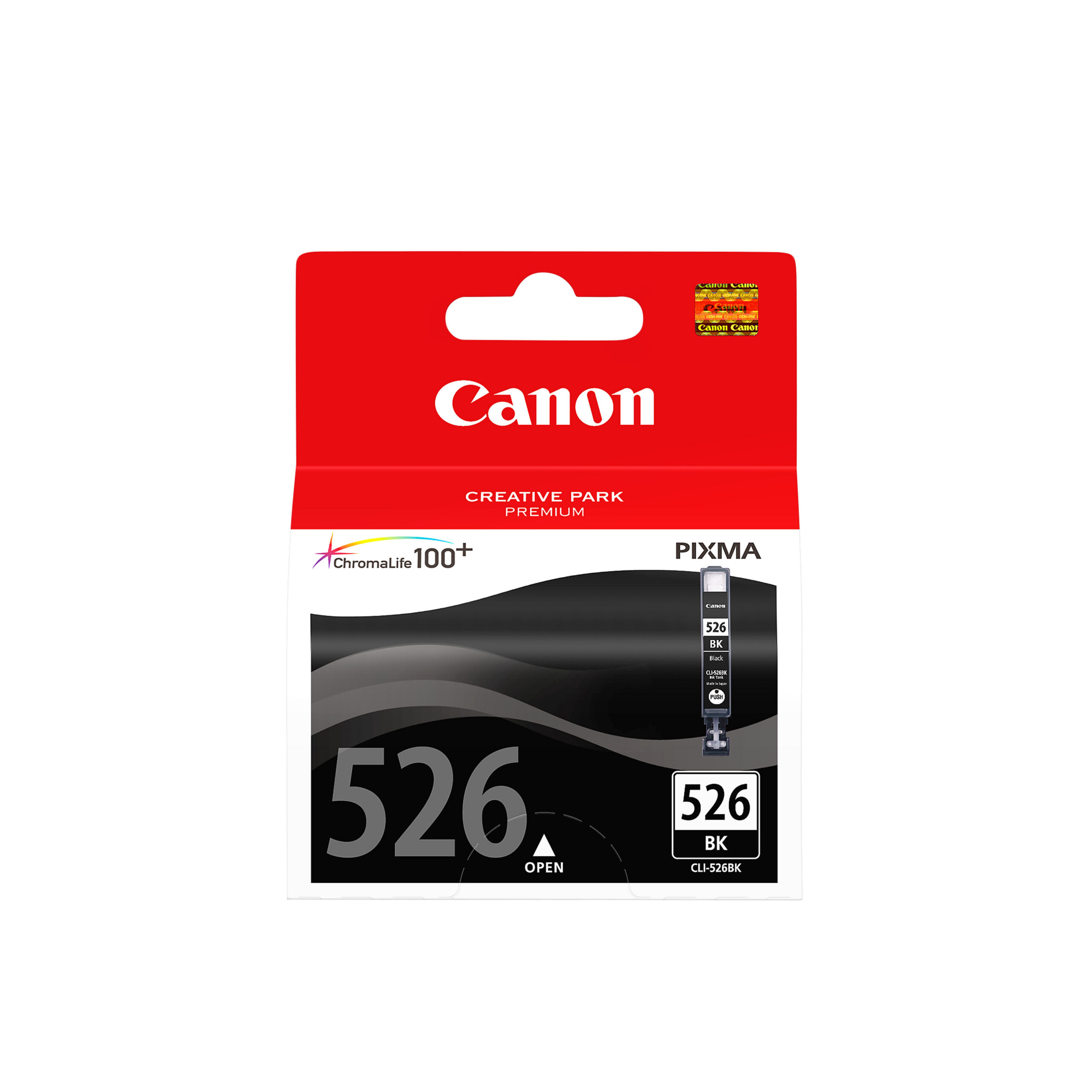 Canon 4540B001/CLI-526BK Ink cartridge black, 2.185 pages ISO/IEC 24711 555 Photos 9ml for Canon Pixma IP 4850/MG 5350/MG 6150/MG 6250/MX 885