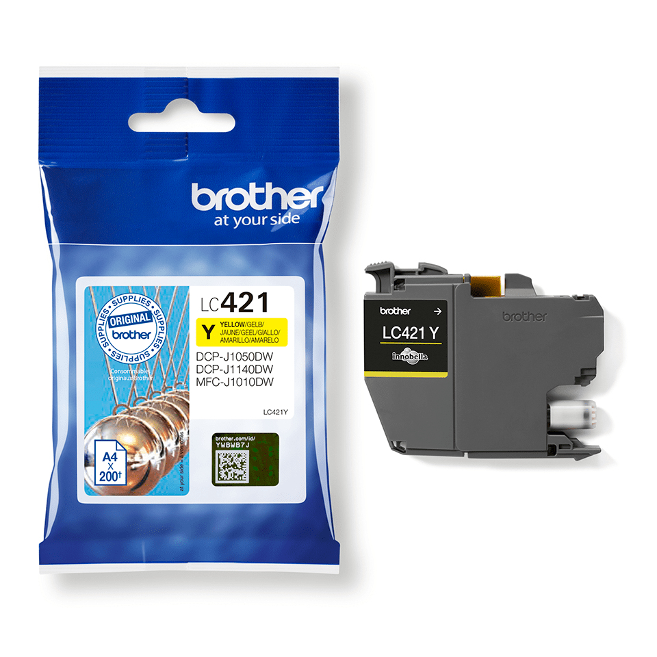5795778a1ffde551ea997ec109295850aac26505 Brother LC-421Y Ink cartridge yellow, 200 pages for Brother DCP-J 1050