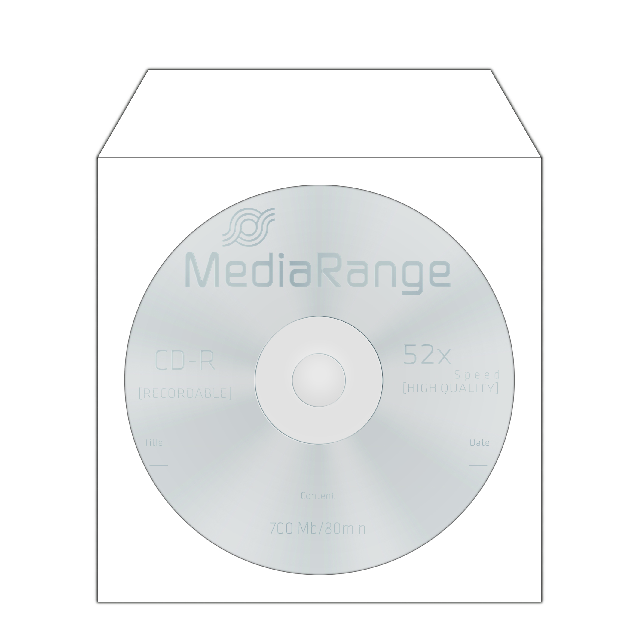 5814733_8430712983 MediaRange BOX65 optical disc case Sleeve case 1 discs White