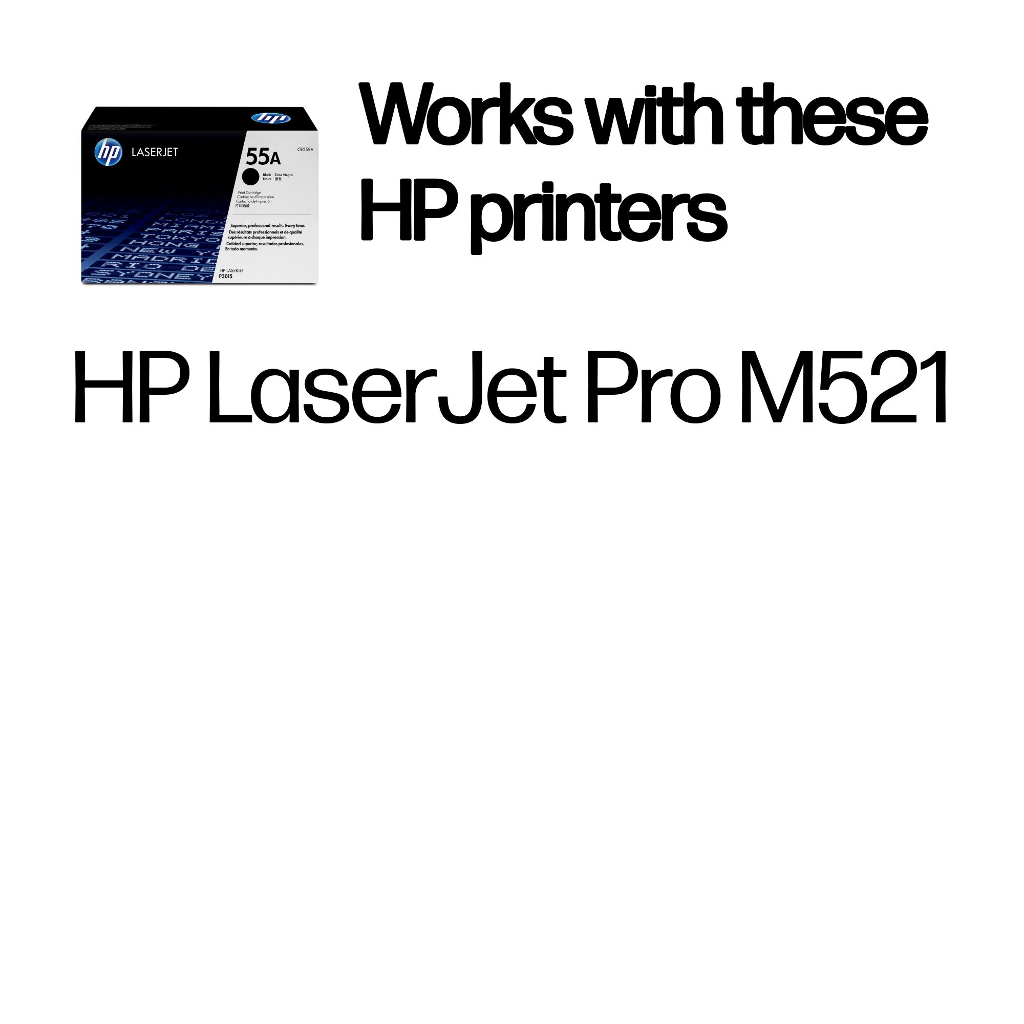HP CE255A/55A Toner cartridge black, 6.000 pages ISO/IEC 19752 for HP LaserJet P 3015