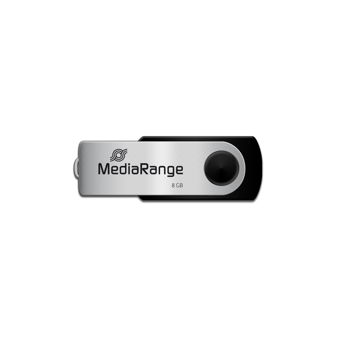 MediaRange MR908 USB flash drive 8 GB USB Type-A / Micro-USB 2.0 Black, Silver