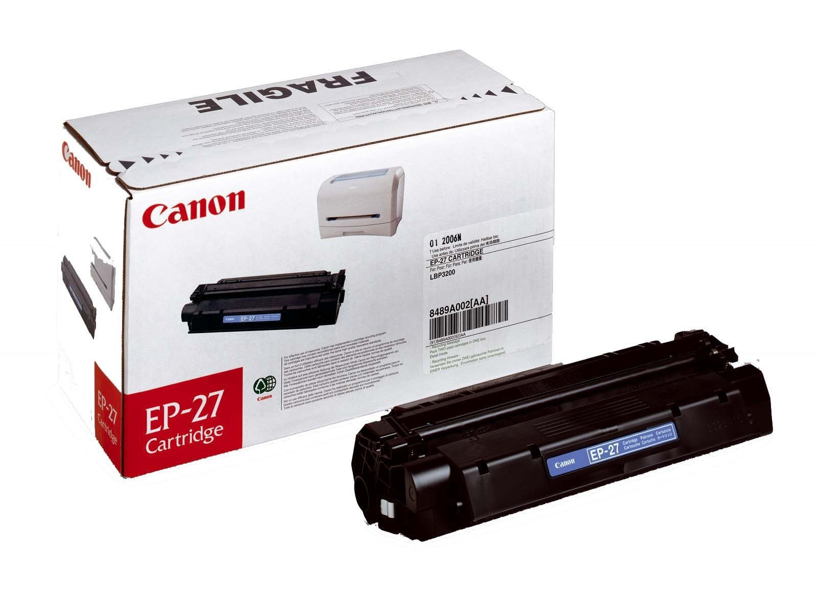 Canon 8489A002/EP-27 Toner cartridge black, 2.500 pages/5% for Canon LBP-27