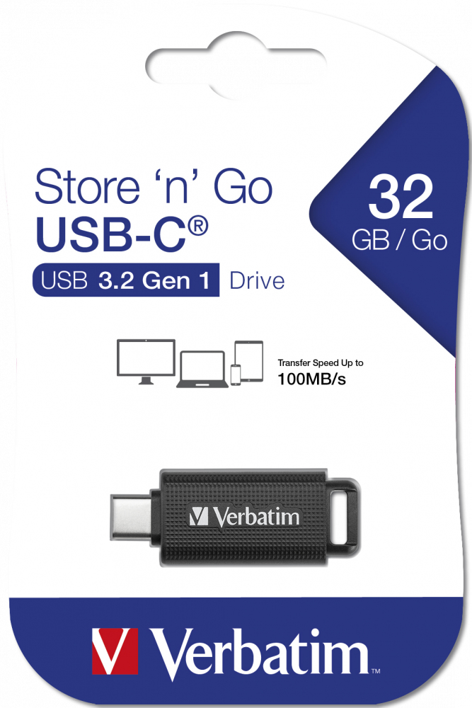 Verbatim Store ´n´ Go USB flash drive 32 GB USB Type-C 3.2 Gen 1 (3.1 Gen 1) Black