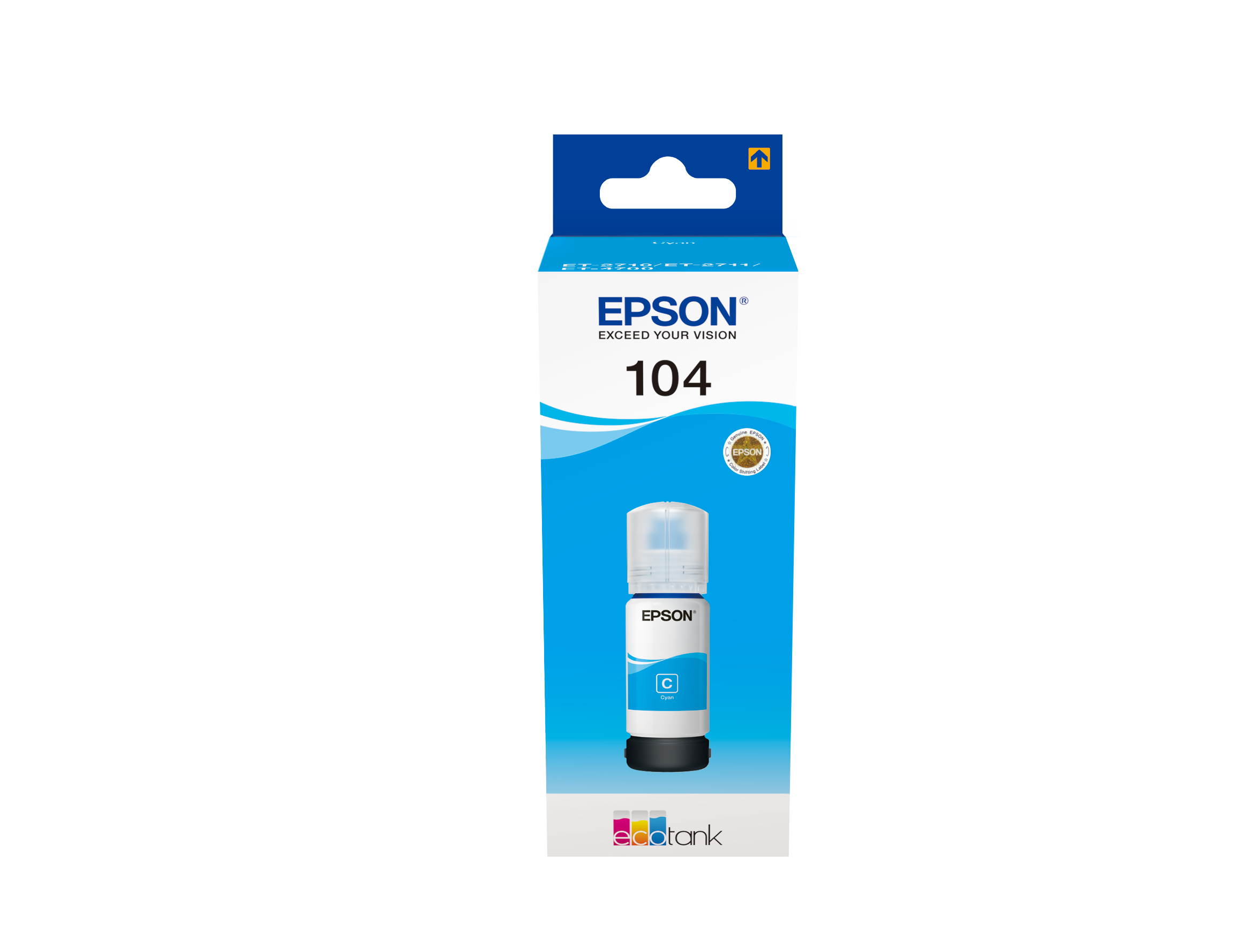 Epson C13T00P240/104 Ink bottle cyan, 7.500 pages 65ml for Epson ET-2810/2830/4700