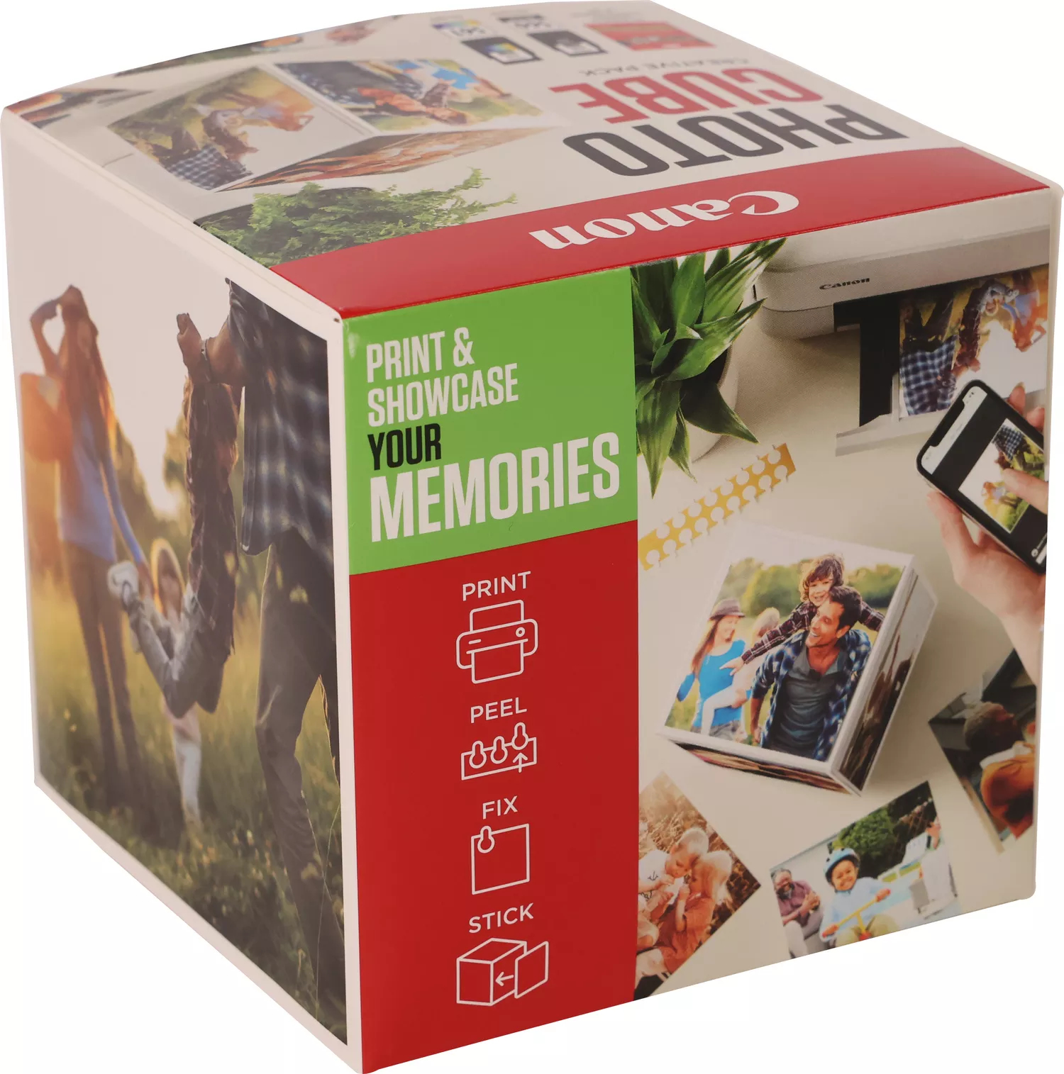 Canon 3713C014/PG-560+CL-561 Printhead cartridge multi pack black + color Cube white green +PP201 40 sheet 13x13cm 7,5ml + 8,3ml Pack=2 for Canon Pixma TS 5350