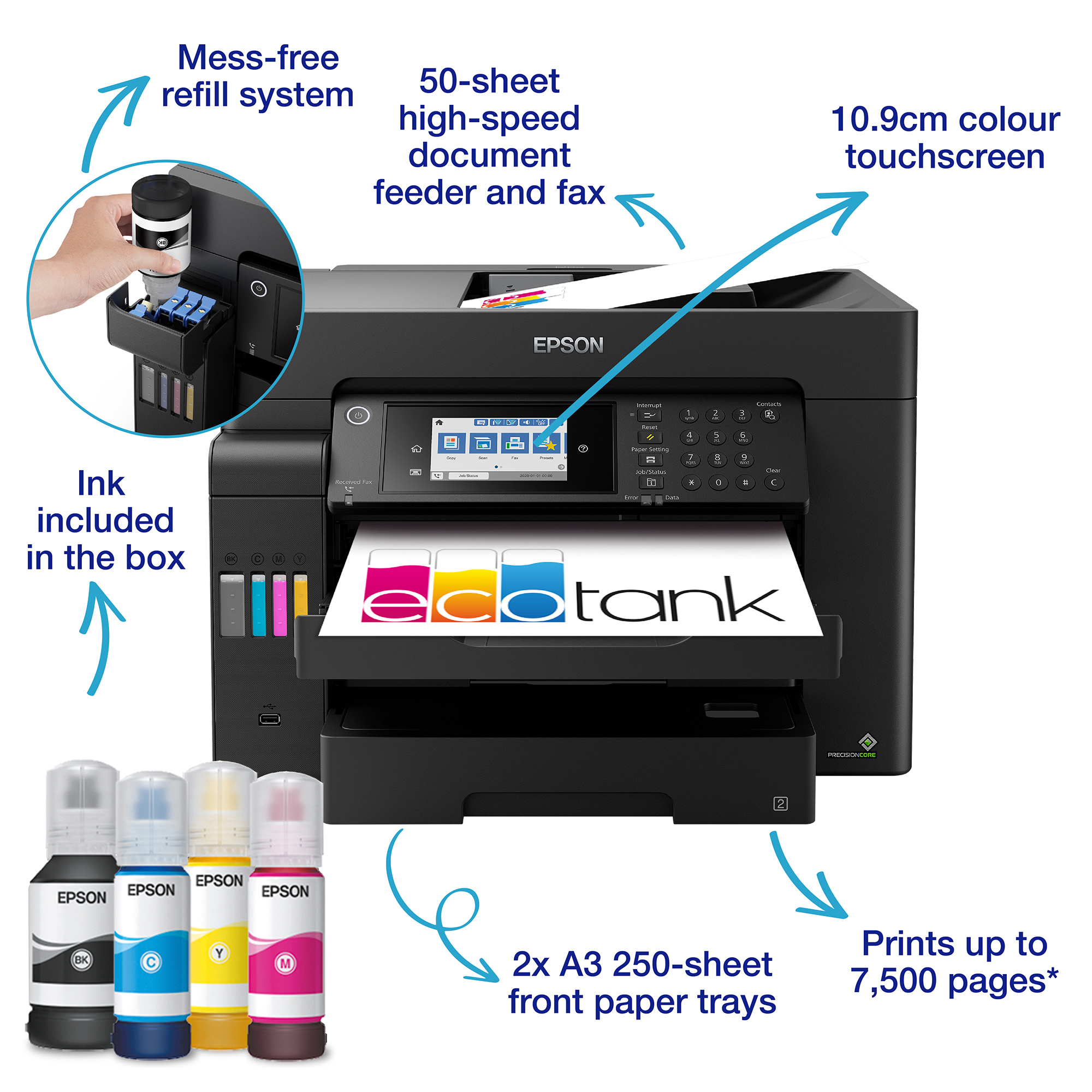 Epson EcoTank ET-16605 Inkjet A3 4800 x 2400 DPI 32 ppm Wi-Fi