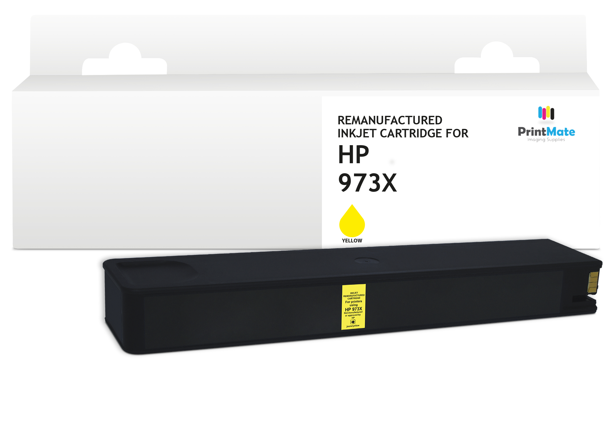 PrintMate HP 973X, remanufactured ink cartridge, Yellow 8500p