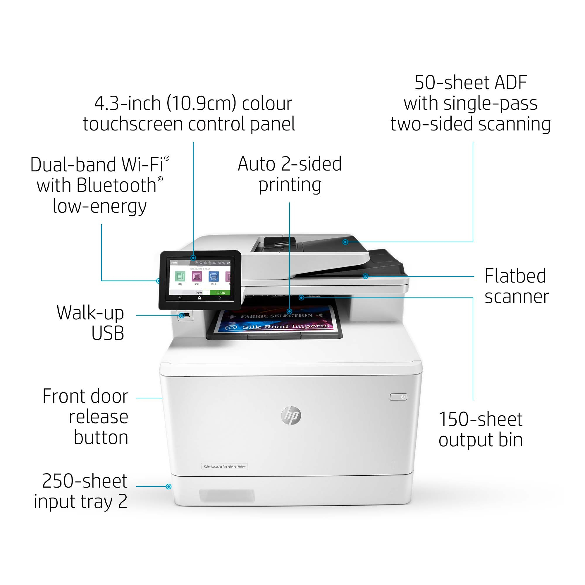 HP Color LaserJet Pro MFP M479fnw Multifunction Colorlaser (W1A78A)