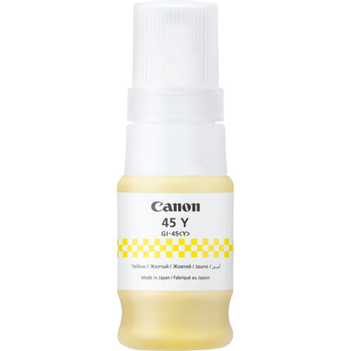 5c66971f051bf4618d6ca860cd19839eb7c8b99c Canon 6287C001/GI-45Y Ink bottle yellow, 3.000 pages ISO/IEC 19752 40ml for Canon Maxify GX 1040