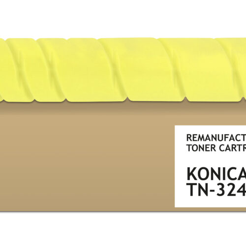 PrintMate KONICA MINOLTA TN324Y, remanufactured toner, Yellow 26000p