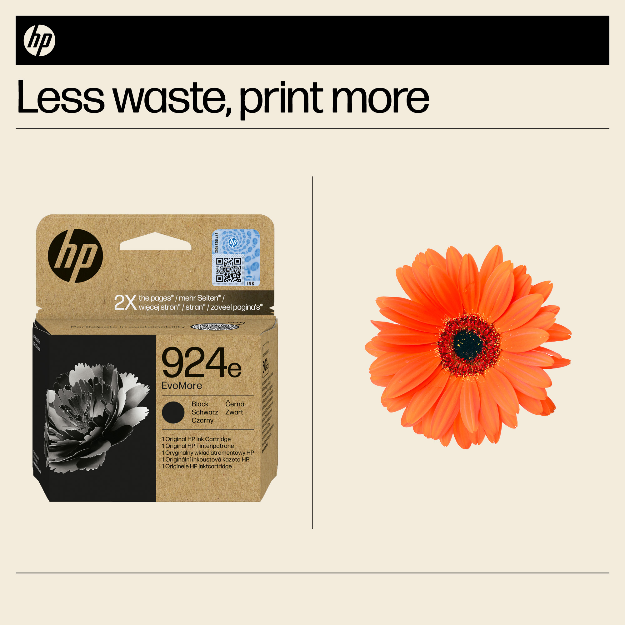 HP 4K0V0NE/924E Ink cartridge black EvoMore, 1.000 pages ISO/IEC 19752 for HP OJ Pro 8120/e