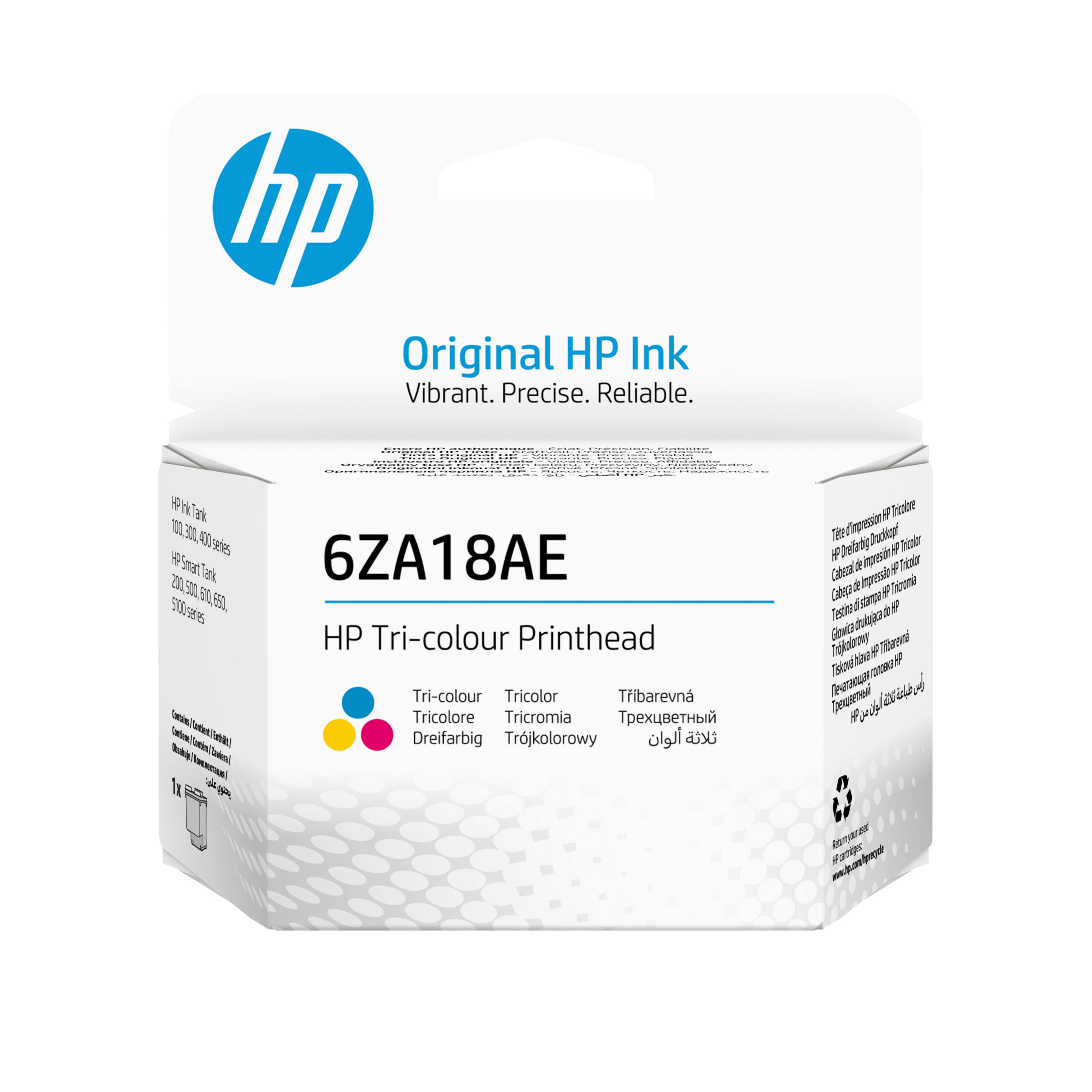 HP 6ZA18AE Printhead C,M,Y for Smart Tank Plus 555/ 559/ 570 Wireless All-in-One/ Wireless 455/ 5107