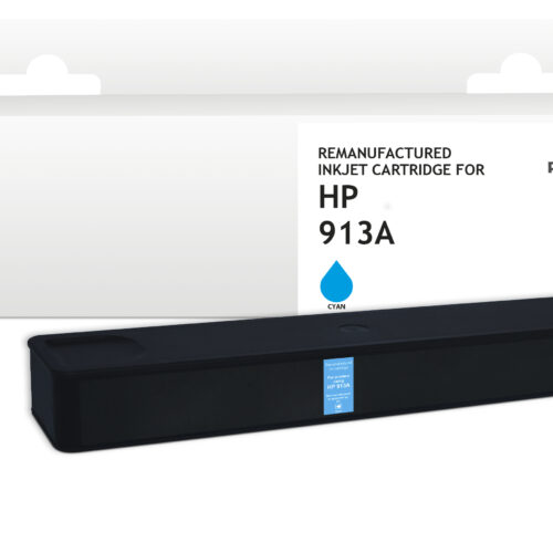 PrintMate HP 913A, remanufactured ink cartridge, Cyan 3200p
