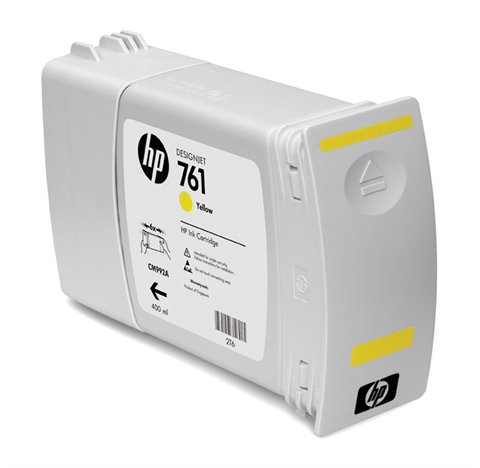 6042290-4487 HP CR270A/761 Ink cartridge yellow 400ml Pack=3 for HP DesignJet T 7100