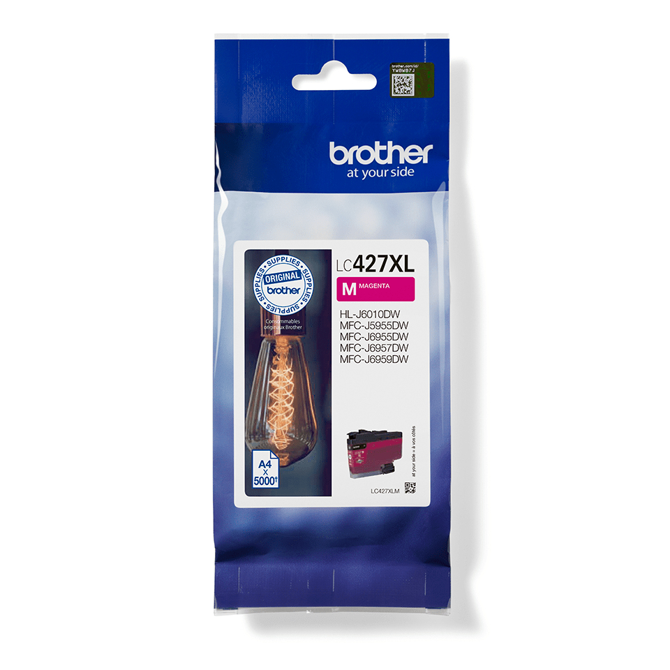 606fa35b270c48c81264475ba0d4b138fbd3eaff Brother LC-427XLM Ink cartridge magenta high-capacity, 5.000 pages ISO/IEC 24711 for Brother MFC-J 5955