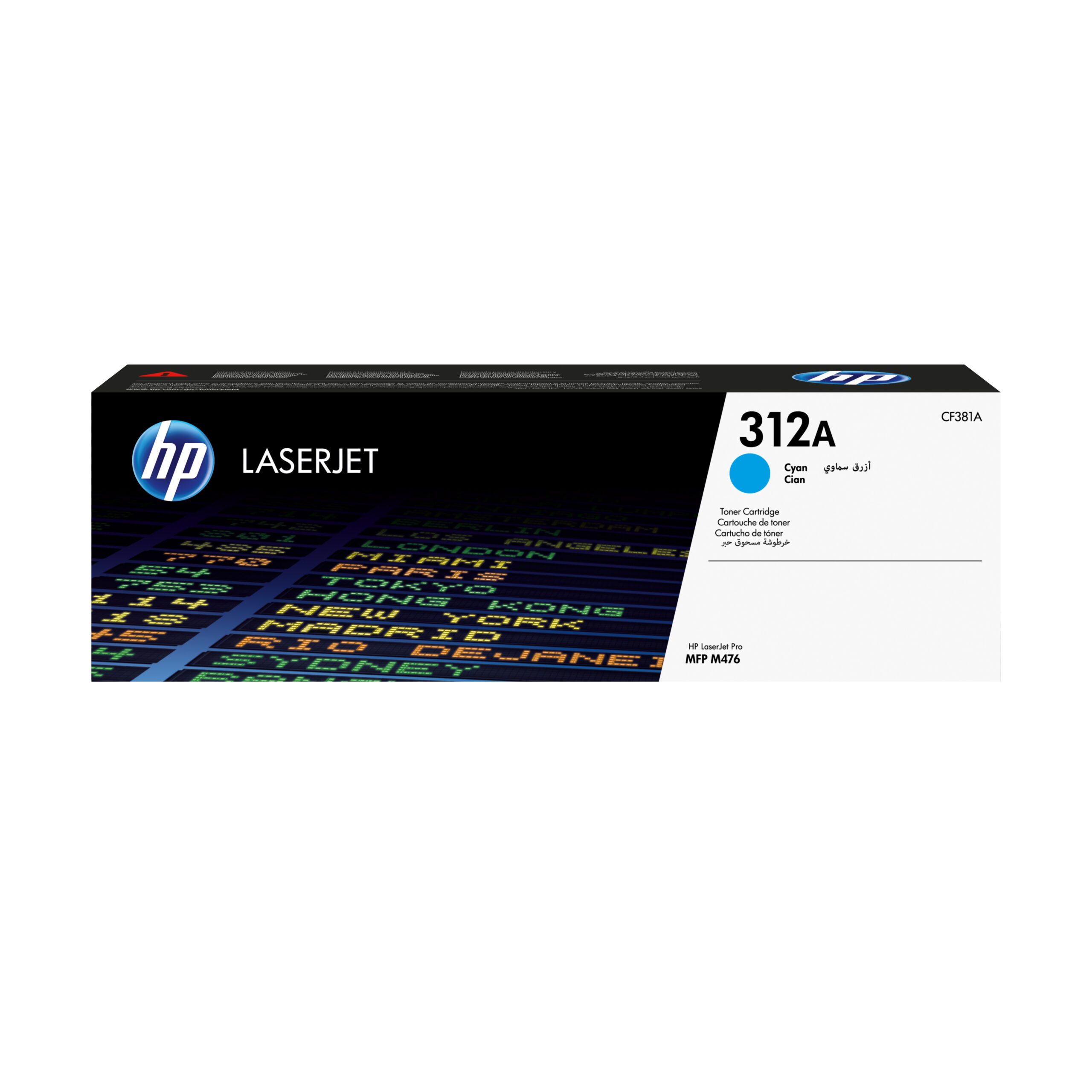 HP CF381A/312A Toner cartridge cyan, 2.700 pages ISO/IEC 19798 for HP CLJ Pro M 476