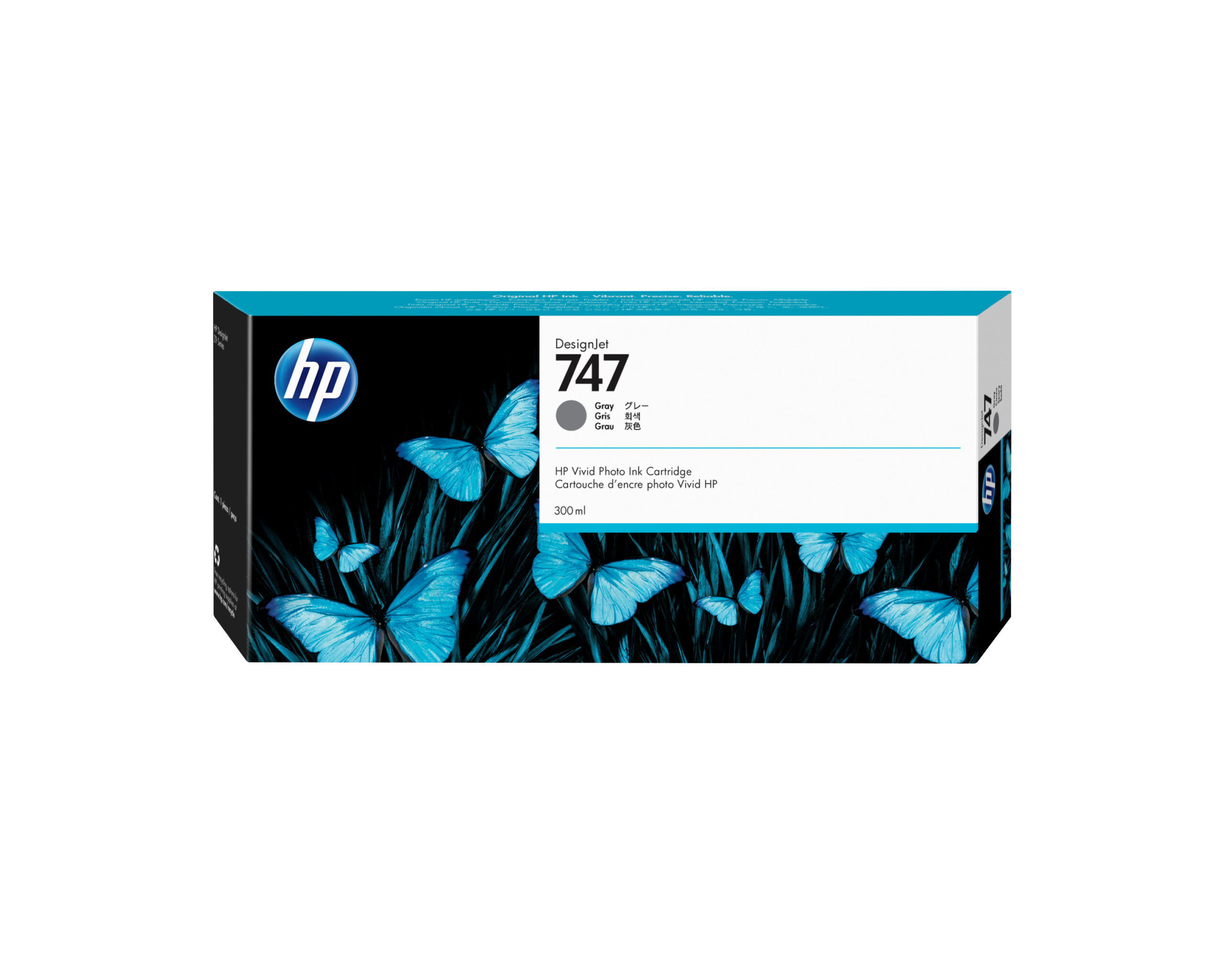 60ebc0240e6375a19acb38717c7fda4ae783e12b HP P2V86A/747 Ink cartridge gray 300ml for HP DesignJet Z 9+