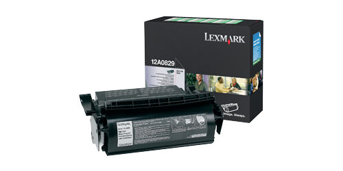 61138-535 Lexmark 12A0829 Toner cartridge black return program for Etikettes, 23.000 pages for Lexmark Optra SE