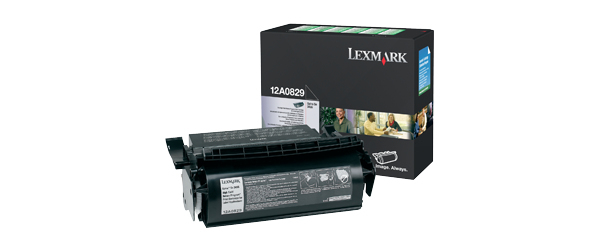 Lexmark 12A0829 Toner cartridge black return program for Etikettes, 23.000 pages for Lexmark Optra SE