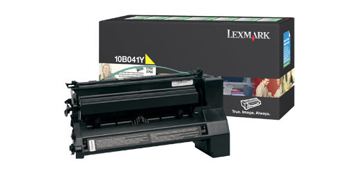 61155-502 Lexmark 10B041Y Toner cartridge yellow return program, 6.000 pages/5% for Lexmark C 750