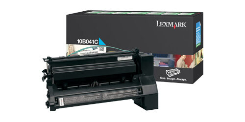 61158-3404 Lexmark 10B041C Toner cartridge cyan return program, 6.000 pages/5% for Lexmark C 750