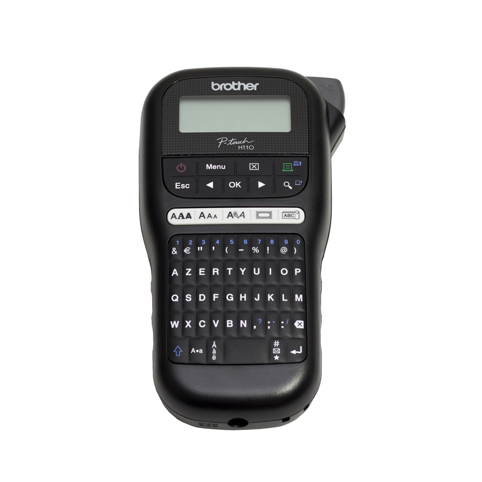 6175379f1575e50a3946b85817de0a9bf661ca79 Brother PT-H110 label printer Thermal transfer 180 x 180 DPI 20 mm/sec TZe QWERTY