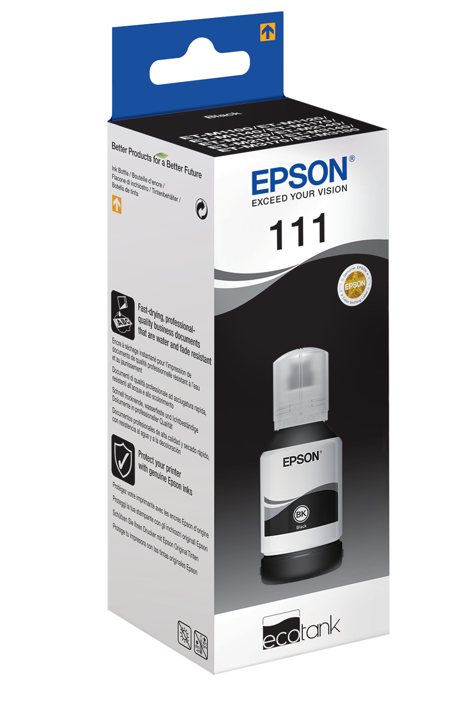 Epson C13T03M140/111 Ink bottle black high-capacity, 6.000 pages 120ml for Epson ET-M 1100