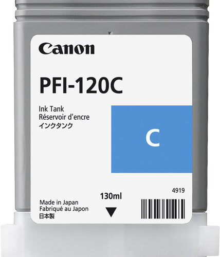 Canon 2886C001/PFI-120C Ink cartridge cyan 130ml for Canon IPF GP-200/TM-200/TM-255