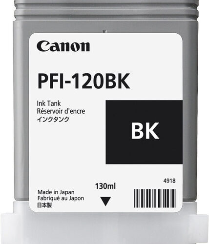 Canon 2885C001/PFI-120BK Ink cartridge black 130ml for Canon IPF GP-200/TM-200/TM-255