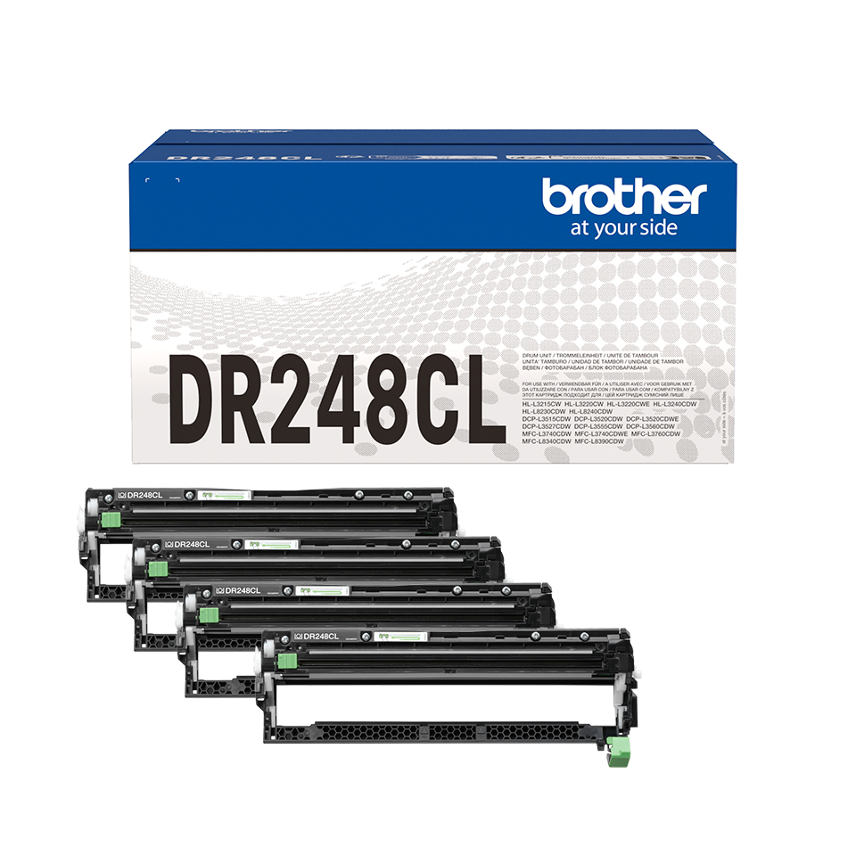 Brother DR-248CL Drum kit Bk,C,M,Y, 4x30.000 pages Pack=4 for Brother DCP-L 3500/HL-L 8200/MFC-L 8300