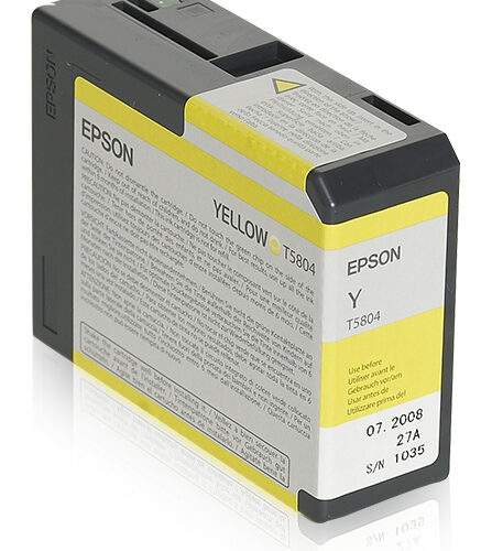 Epson C13T580400/T5804 Ink cartridge yellow 80ml for Epson Stylus Pro 3800/3880
