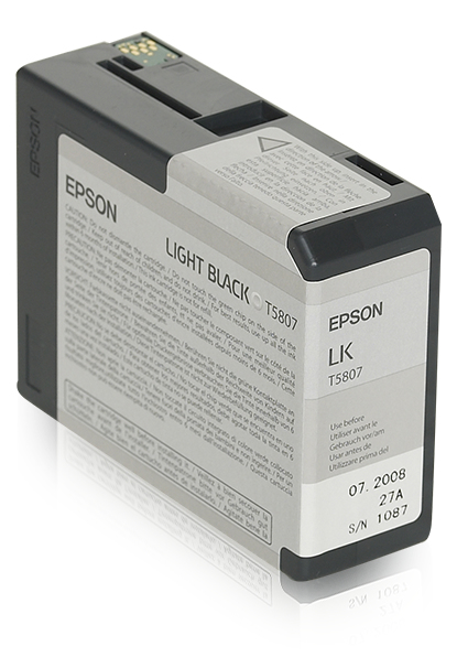 639016_0917966149 Epson C13T580700/T5807 Ink cartridge light black 80ml for Epson Stylus Pro 3800/3880