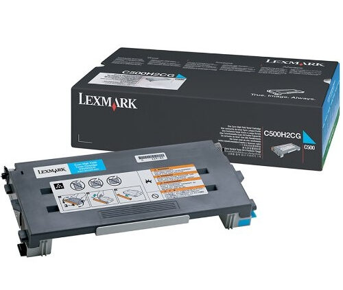 Lexmark C500H2CG Toner cyan, 3.000 pages/5% for Lexmark C 500