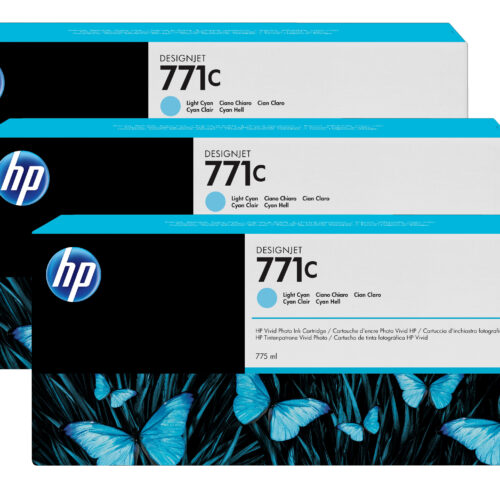 HP B6Y36A/771C Ink cartridge light cyan 775ml Pack=3 for HP DesignJet Z 6200