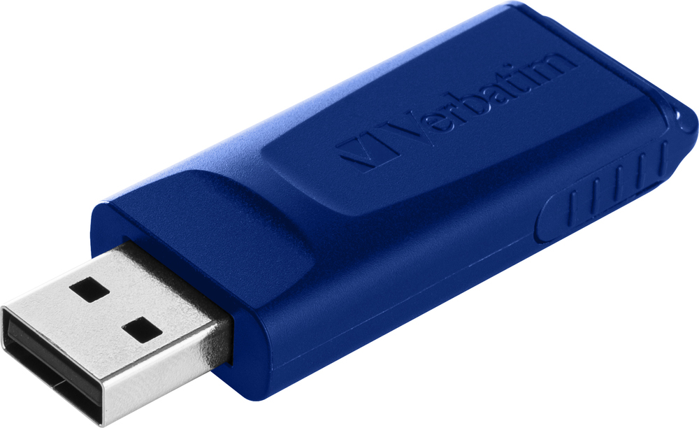 65141230_8713522576 Verbatim Slider - USB Drive - 2x32 GB - Blue/Red