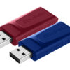 65144039_0410656463 Verbatim Slider - USB Drive - 2x32 GB - Blue/Red