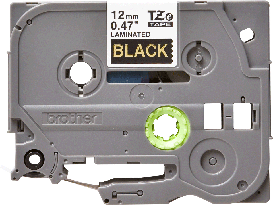Brother TZE-334 DirectLabel gold on black Laminat 12mm x 8m for Brother P-Touch TZ 3.5-18mm/6-12mm/6-18mm/6-24mm/6-36mm
