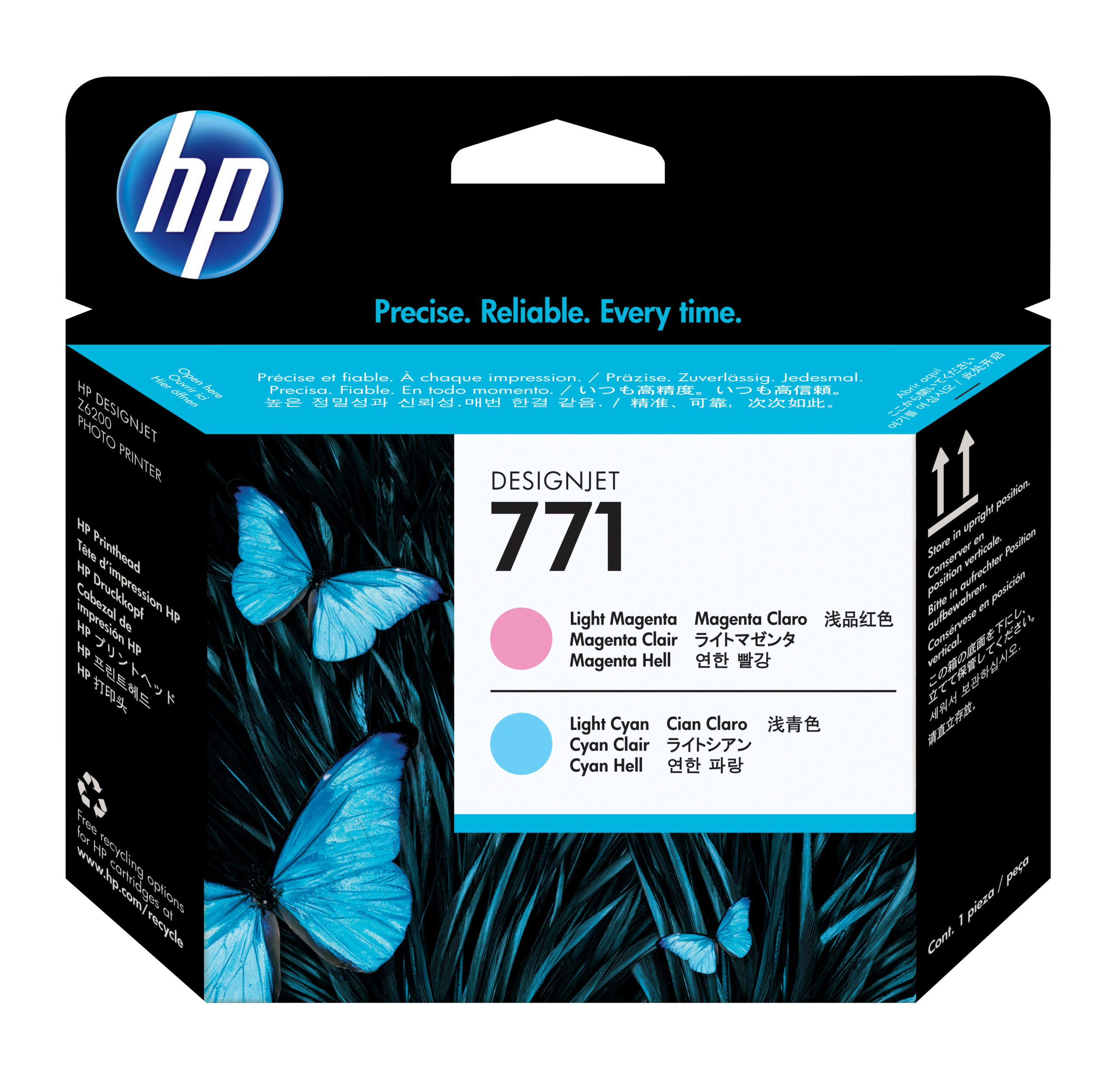 HP CE019A/771 Printhead light magenta / cyan bright 775ml for HP DesignJet Z 6200/6800
