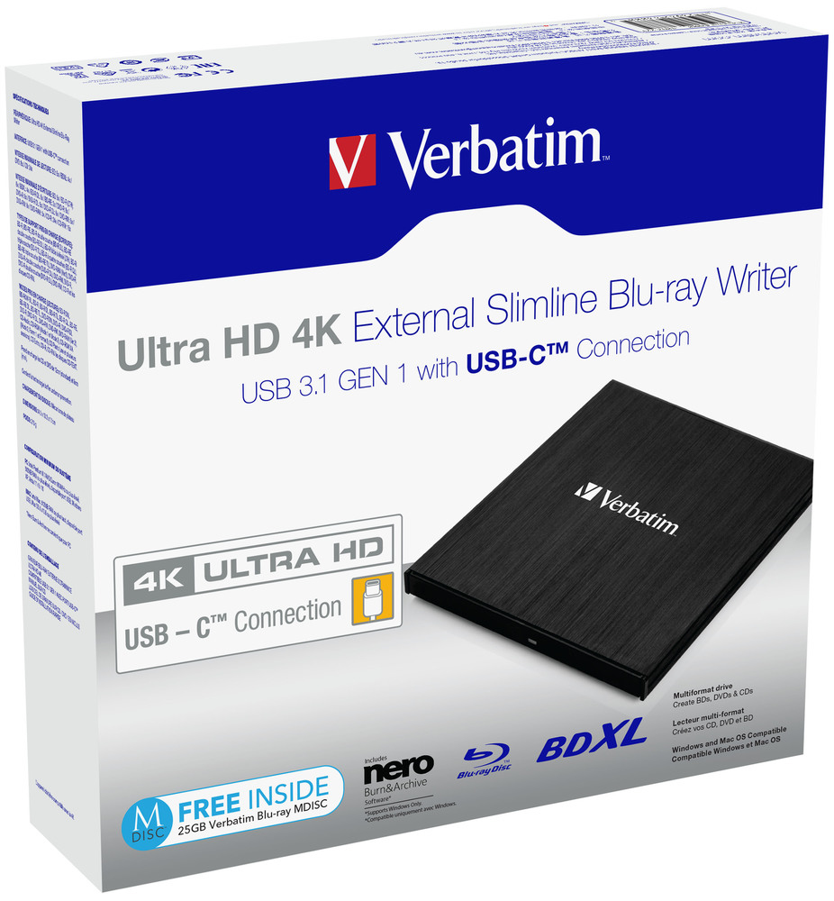 66918436_7708825872 Verbatim 43888 optical disc drive Blu-Ray DVD Combo Black