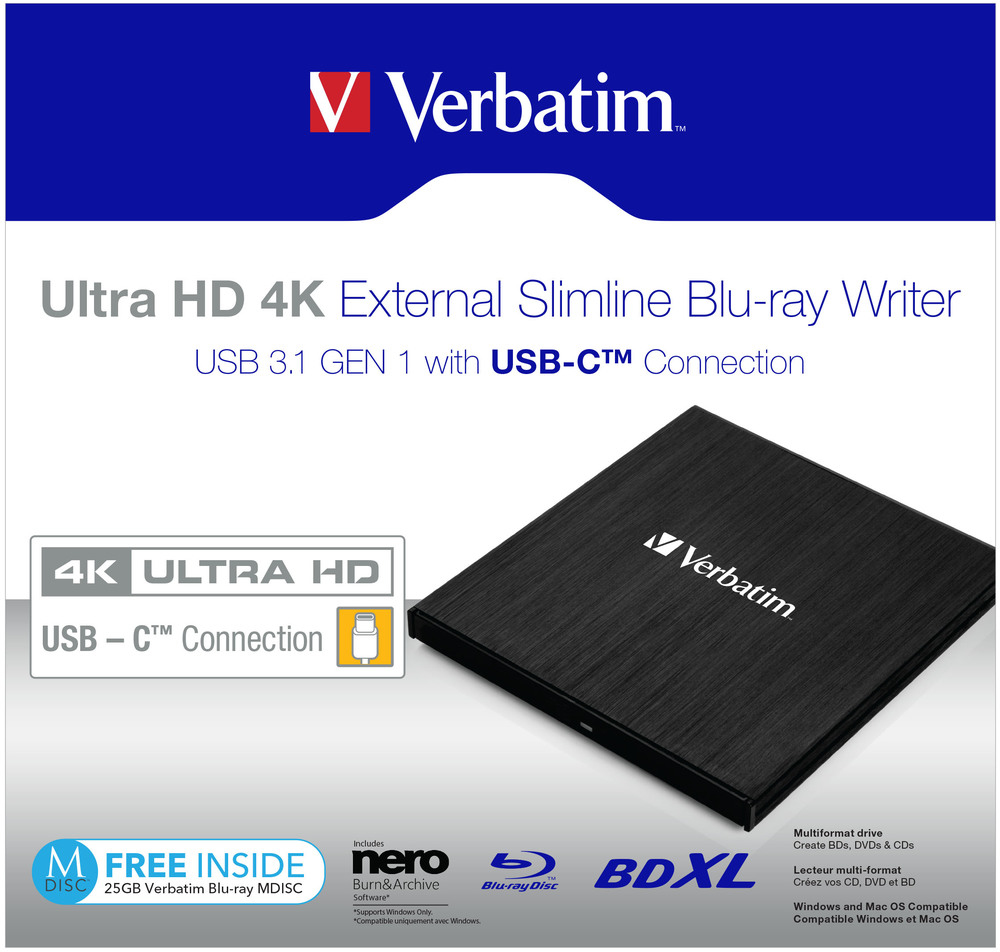 66918436_8009863268 Verbatim 43888 optical disc drive Blu-Ray DVD Combo Black