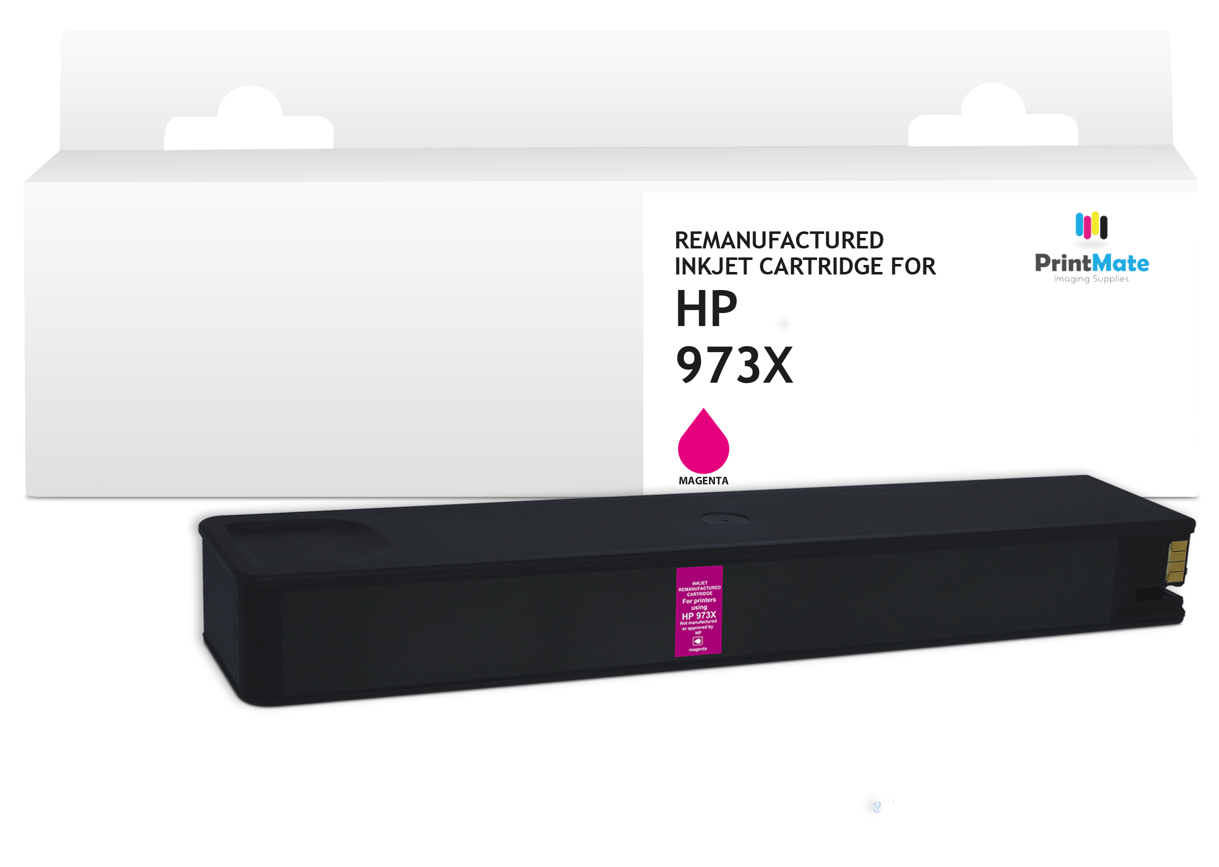 PrintMate HP 973X, remanufactured ink cartridge, Magenta 8500p
