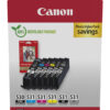 Canon 6117C004/PGI-530/CLI531 Ink cartridge multi pack 1xPGI + 5x CLI Bk,C,M,Y,GY + Photopaper PP-201 18,5ml + 5x 8,2ml Pack=6 for Canon Pixma TS 8750