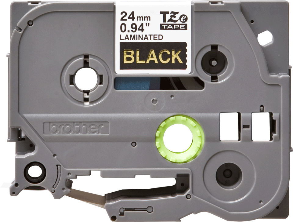 680947dc1c7b59d770bddc32a8b23abc73a0c68a Brother TZE-354 DirectLabel gold on black Laminat 24mm x 8m for Brother P-Touch TZ 3.5-24mm/HSE/36mm/6-24mm/6-36mm