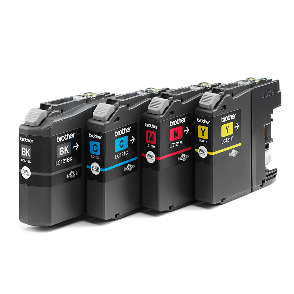 Brother LC-121VALBP Ink cartridge multi pack Bk,C,M,Y, 4x300 pages ISO/IEC 24711 Pack=4 for Brother DCP-J 132/MFC-J 285